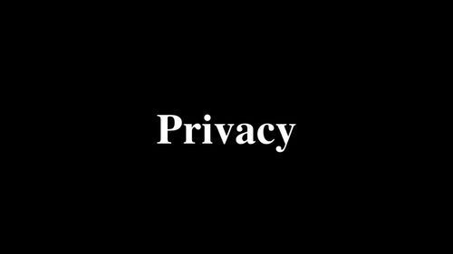一系列私人隐私策略